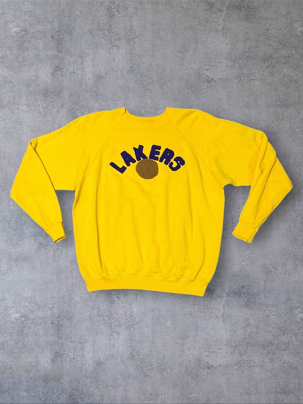 Vintage 80s / 90s Handmade Lakers Crew Neck Hanes Sz XL Sweat Shirt